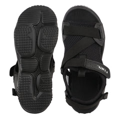 FUEL Gabbro Chunky Sports Sandals for Men (Black)