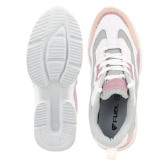 FUEL Lina Lightweight & Comfortable with Lace-Up Running & Daily Wear Sports Shoes for Women's (Peach)