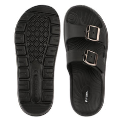 FUEL Florida Lightweight and Comfortable with Soft Cushioned Footbed & Slip-On Design for Women's (Black)