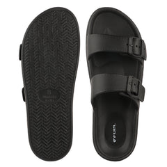 FUEL Aura Lightweight & Anti-Slip with Cushioned Footbed and Flexible Durable Slipper for Men's (Black)
