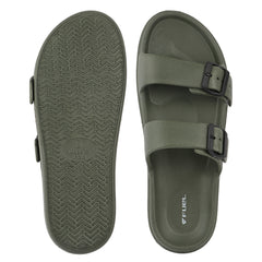 FUEL Aura Lightweight & Anti-Slip with Cushioned Footbed and Flexible Durable Slipper for Men's (Olive)