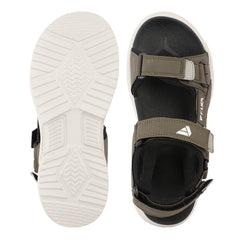 FUEL Combat-06 Comfortable and Stylish Casual Sandals For Men's (Mehandi-Black)