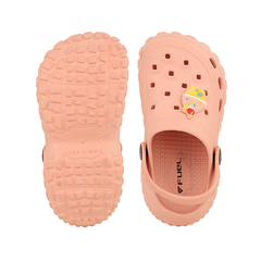 FUEL Poddle Cute & Lightweight EVA Slip-On Clogs for Kids (Peach)