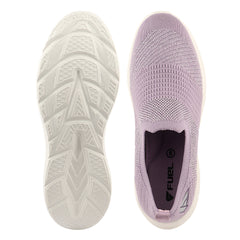 FUEL Sparkle Lightweight & Comfortable Casual Slip-On Daily Wear Sports Shoes for Women's (Lavender)