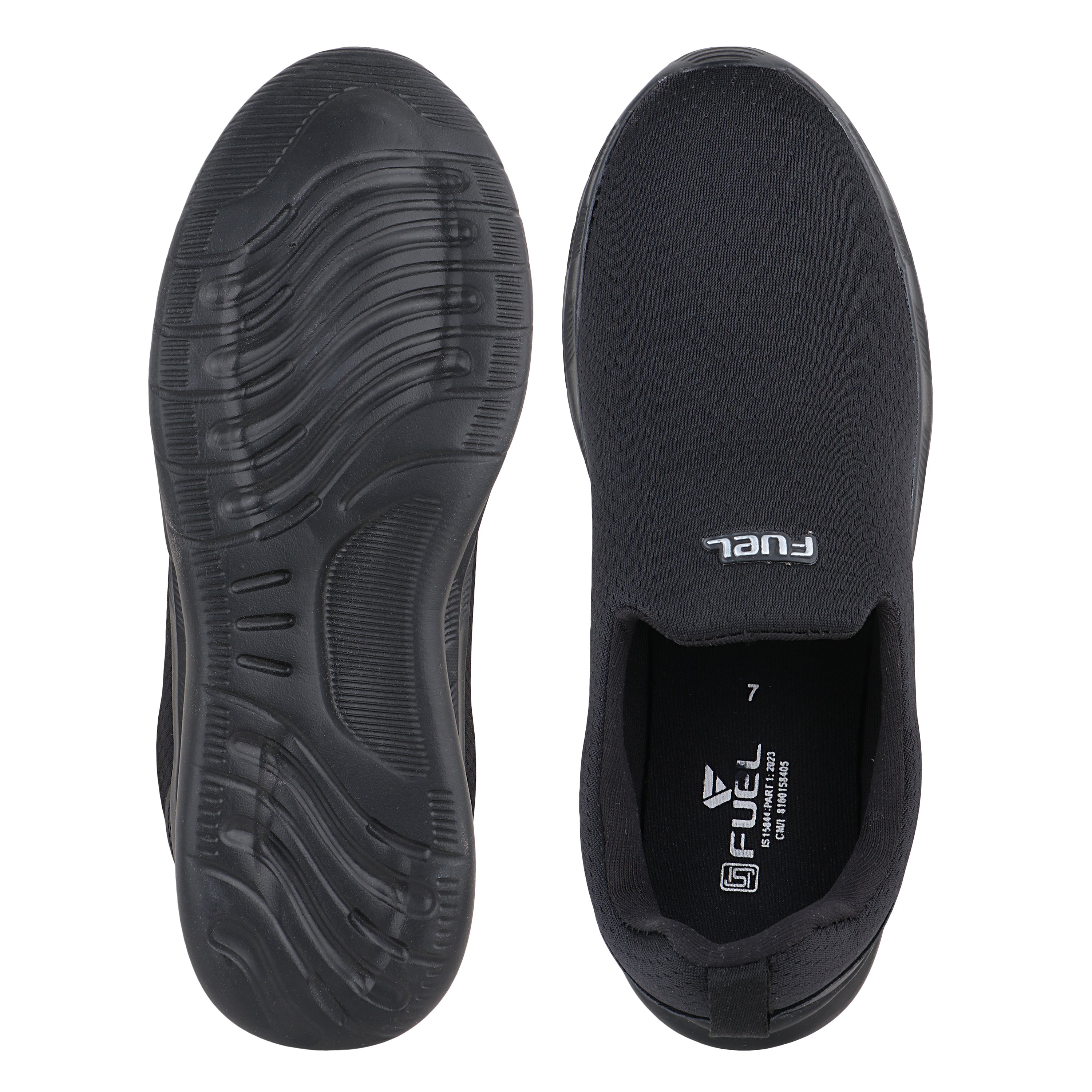 FUEL Wonder Breathable Running Shoes for Men – Ultra Comfort Fit (Black)
