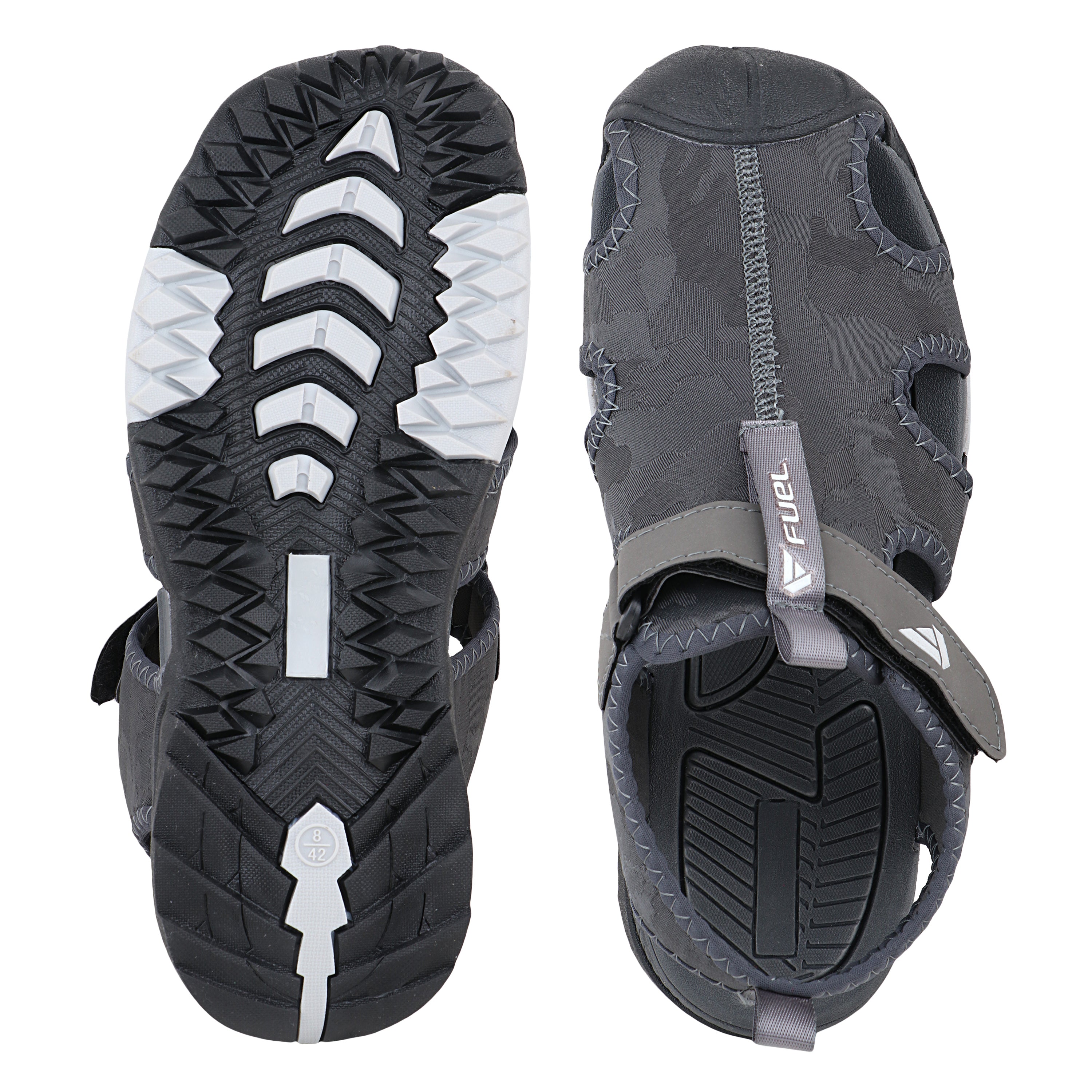 Fuel Soldier-12 Fisherman Sandals for Men (Grey)