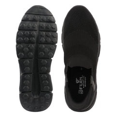 FUEL Flow Casual & Soft Cushioned Footbed Slip-On Sports Shoes For Men's (Black)