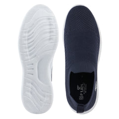 FUEL Flash Lightweight & Breathable Cushioned EVA Sole Slip-On Sports Shoes for Men's (Navy)