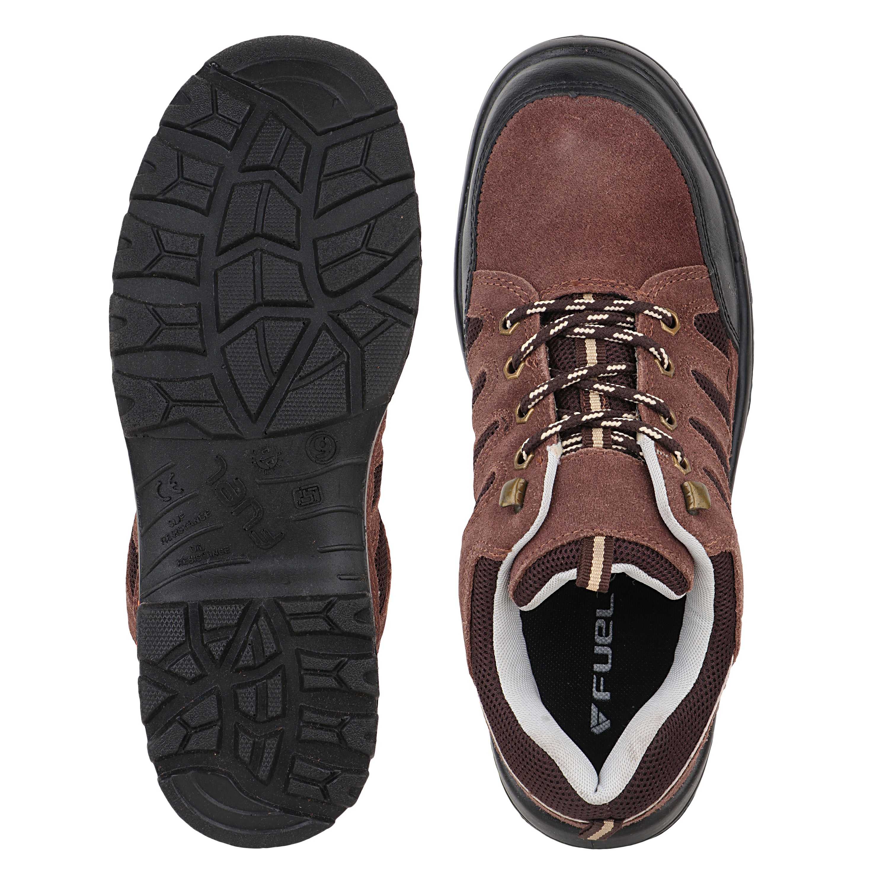 FUEL Torpedo Industrial Safety Shoes for Men in PU Single Density with 200J Metallic Toe Cap