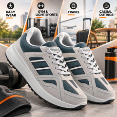 FUEL Stryker Lightweight & Durable with Stylish Corduroy Cushioned Comfort Durable PVC Sole for Men's (Ombre Blue)