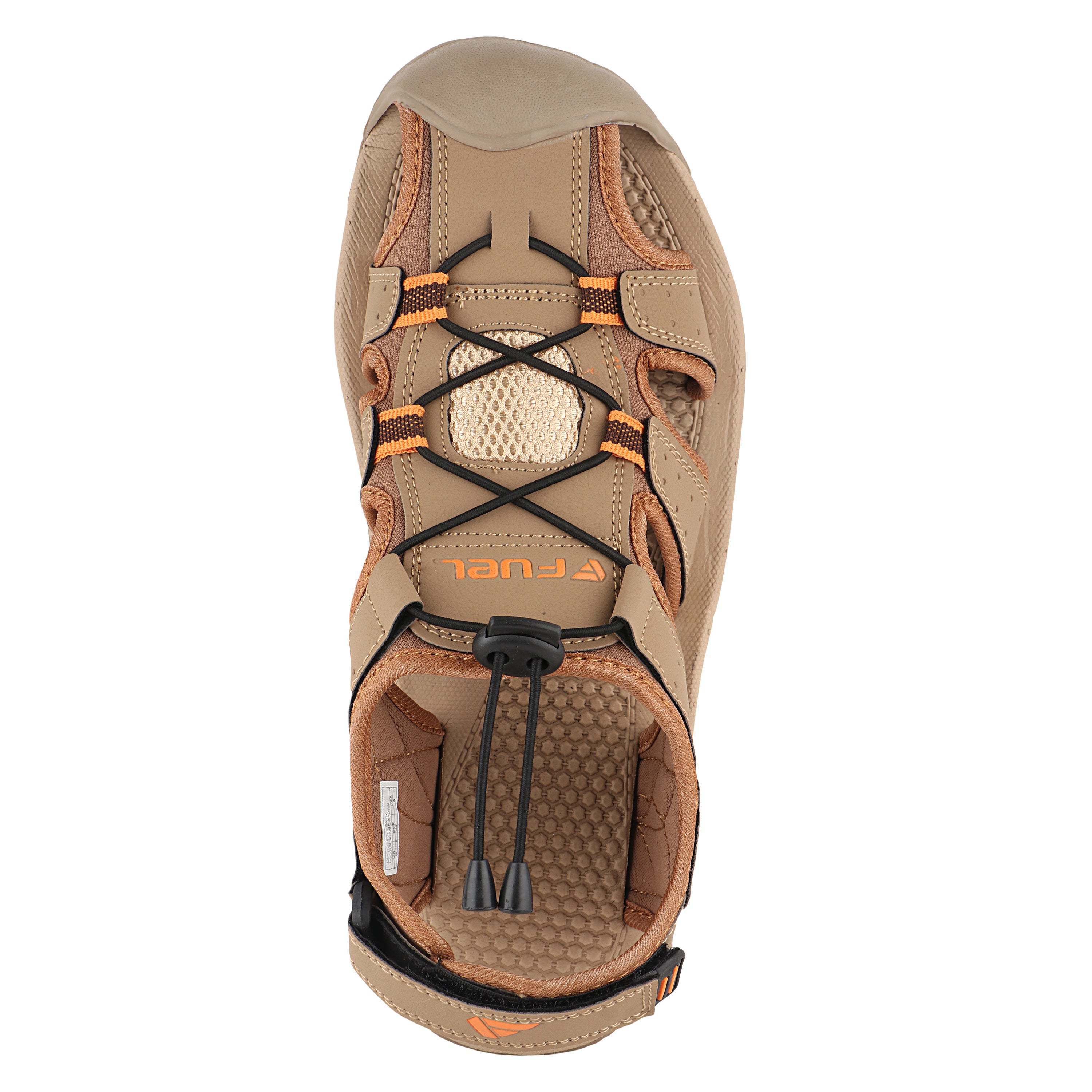 Fuel Soldier-02 Fisherman Sandals for Men (Beige-Orange)