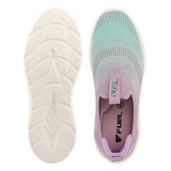 FUEL Nova-01 Lightweight & Cushioned Footbed with Breathable Knit Casual Wear Shoes for Women's (Green)