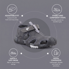 Fuel Soldier-12 Fisherman Sandals for Men (Grey)
