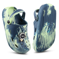 FUEL Hooper-01 Fully EVA Clogs for Kids Comfortable Anti-Skid & Waterproof Footwear (Navy)