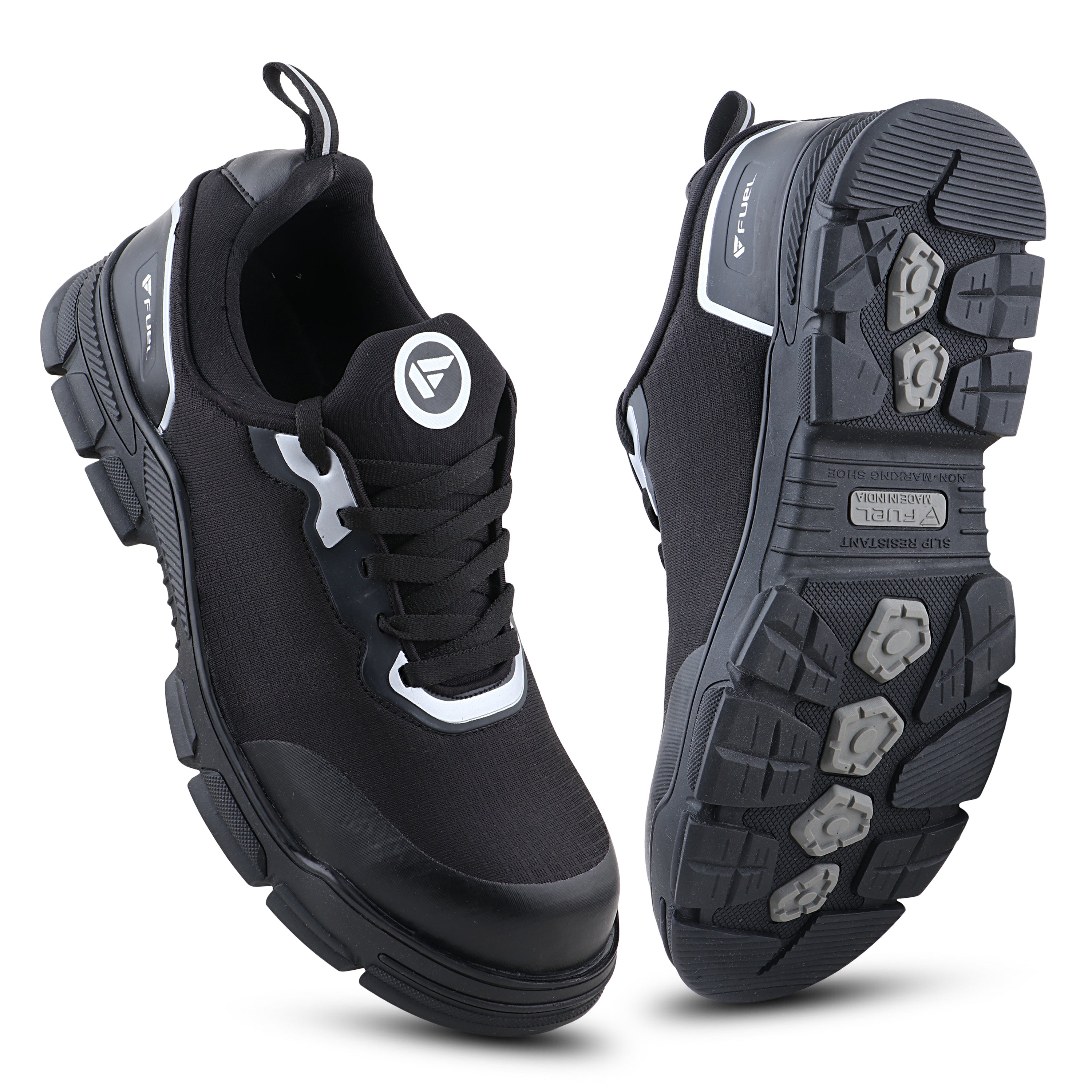 FUEL Reevon-01 Safety Shoes with Fabric Upper, Nitrile Rubber Sole & Non-Metallic 200J Toe Cap