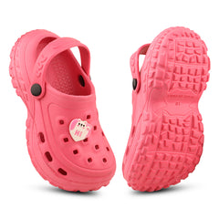 FUEL Poddle Cute & Lightweight EVA Slip-On Clogs for Kids (Pink)