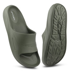 FUEL Cloud Cushioned Footbed and Lightweight Slip-On Design with Anti-Slip Sole for Men's (Olive)