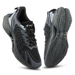 FUEL Cave Lightweight & Breathable with Comfortable Cushioning & Modern Style Sports Shoes for Men's (Black)