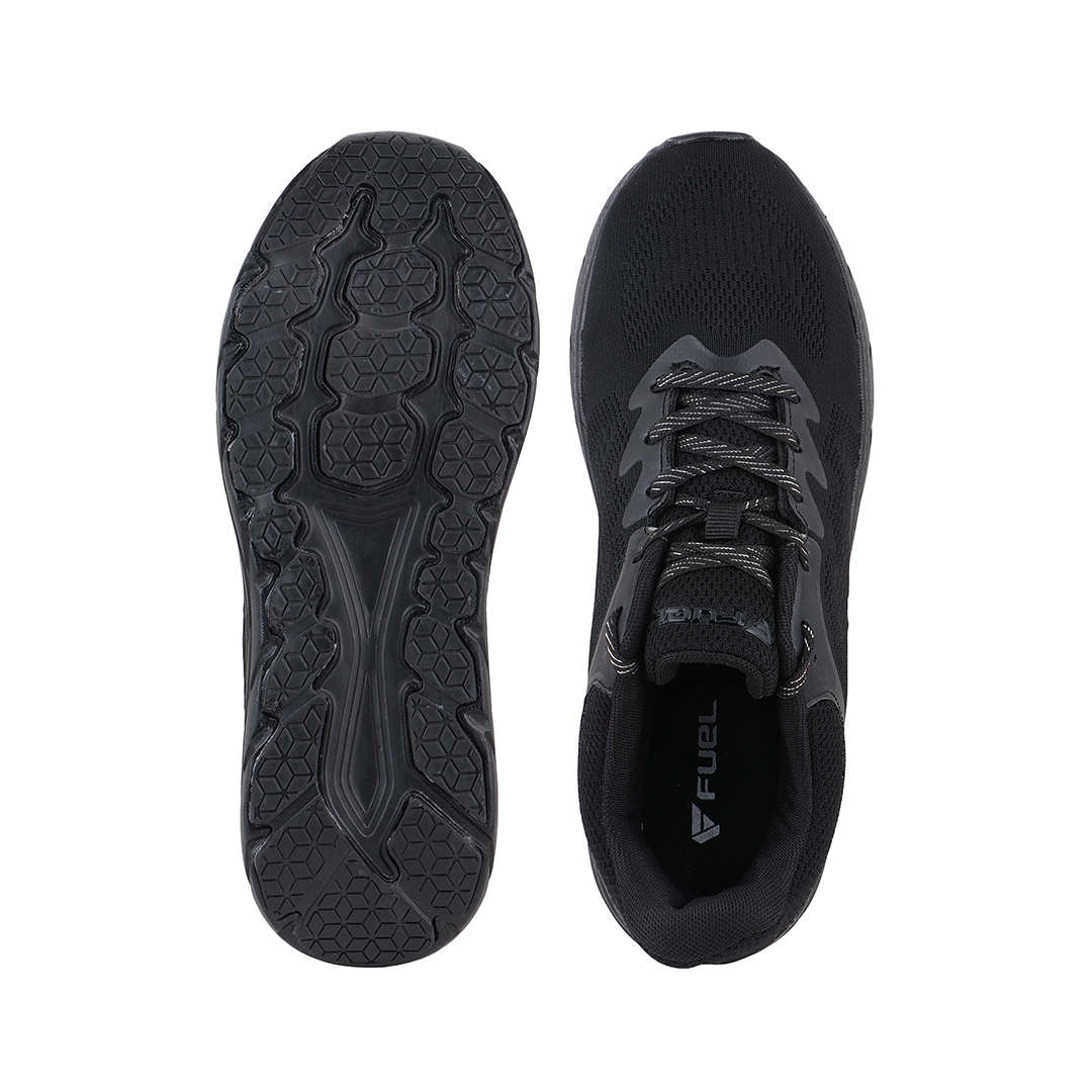 FUEL Airfly Comfortable and Light weight Sport Shoes for Men's (Black)