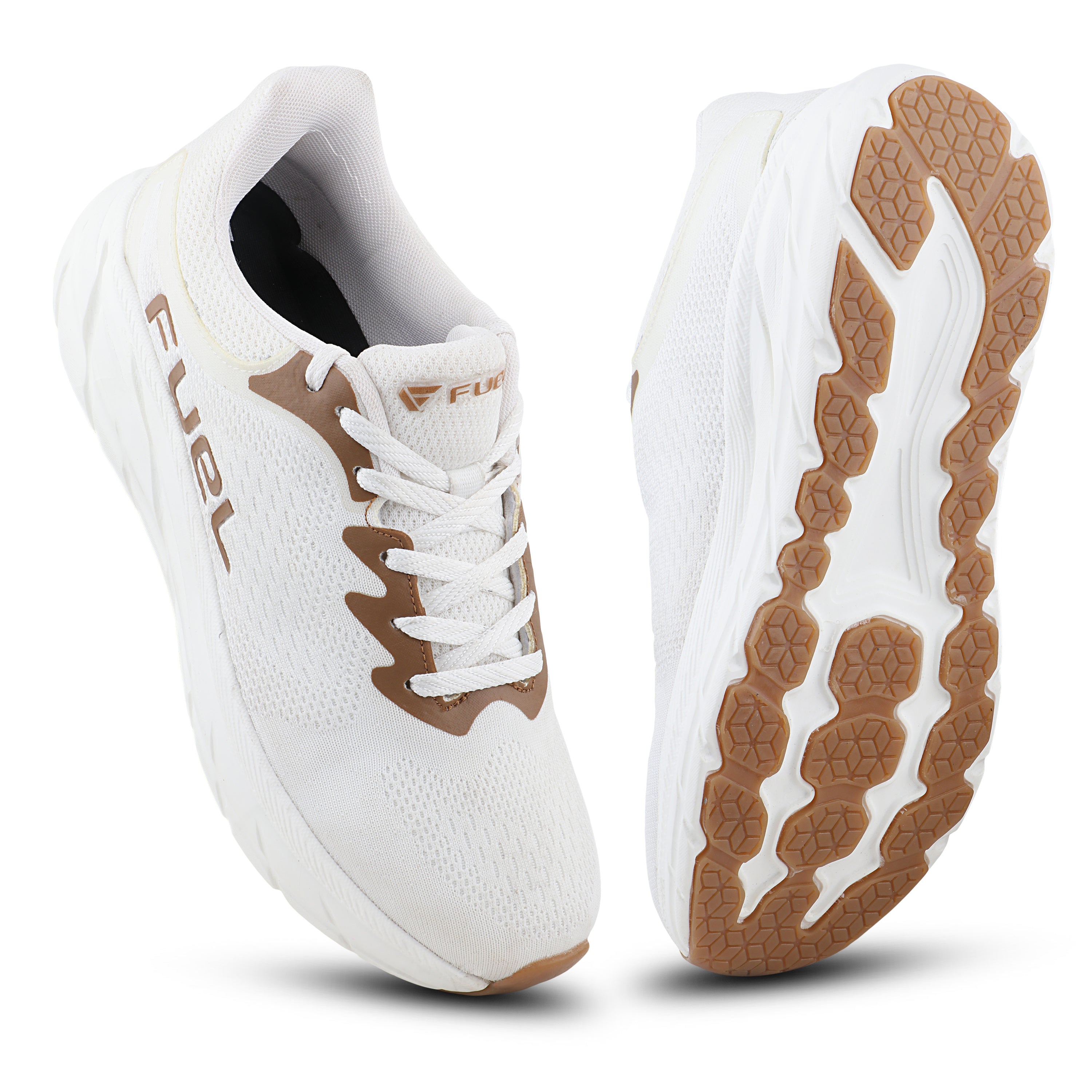 FUEL Airfly Comfortable and Light weight Sport Shoes for Men's (White)