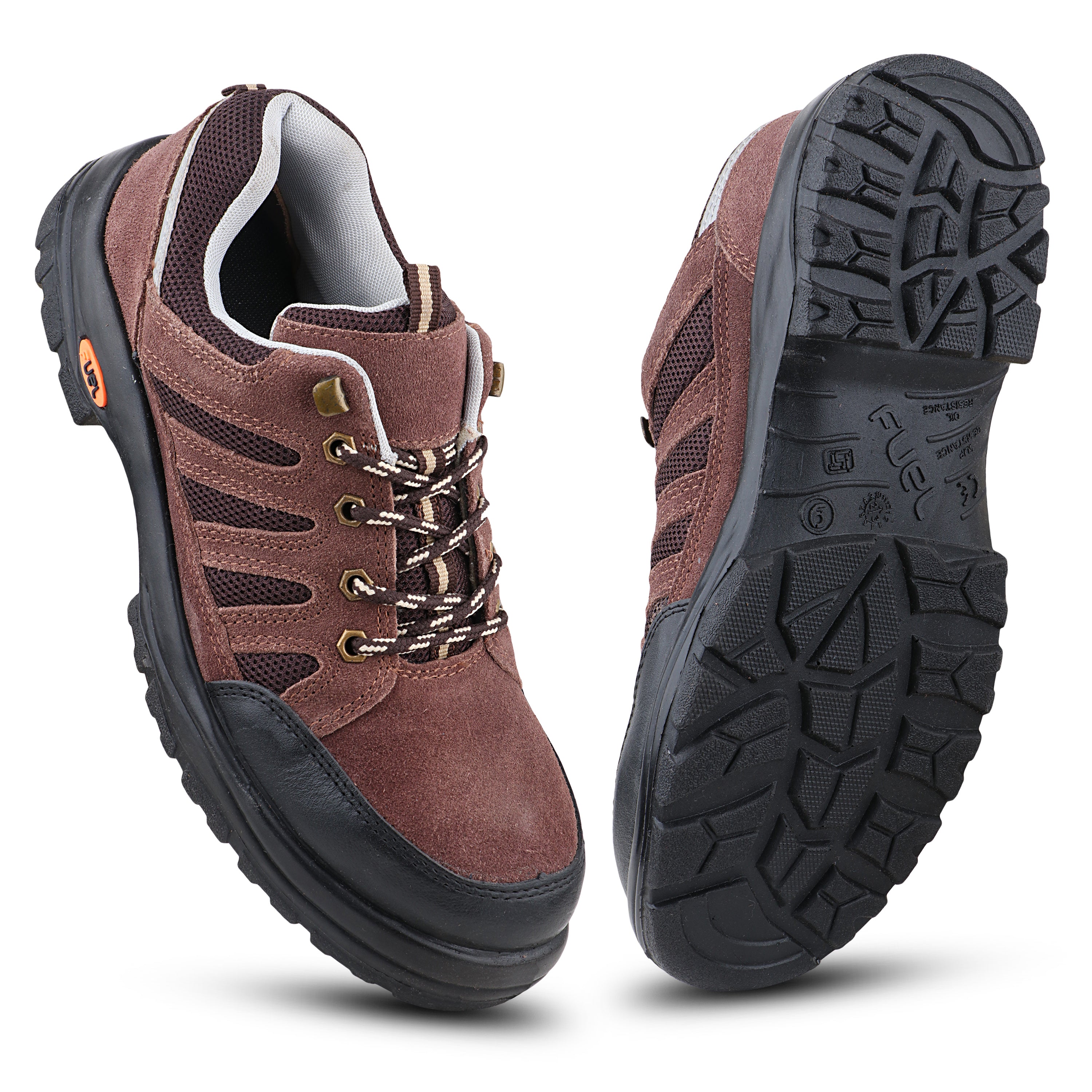 FUEL Torpedo Industrial Safety Shoes for Men in PU Single Density with 200J Metallic Toe Cap
