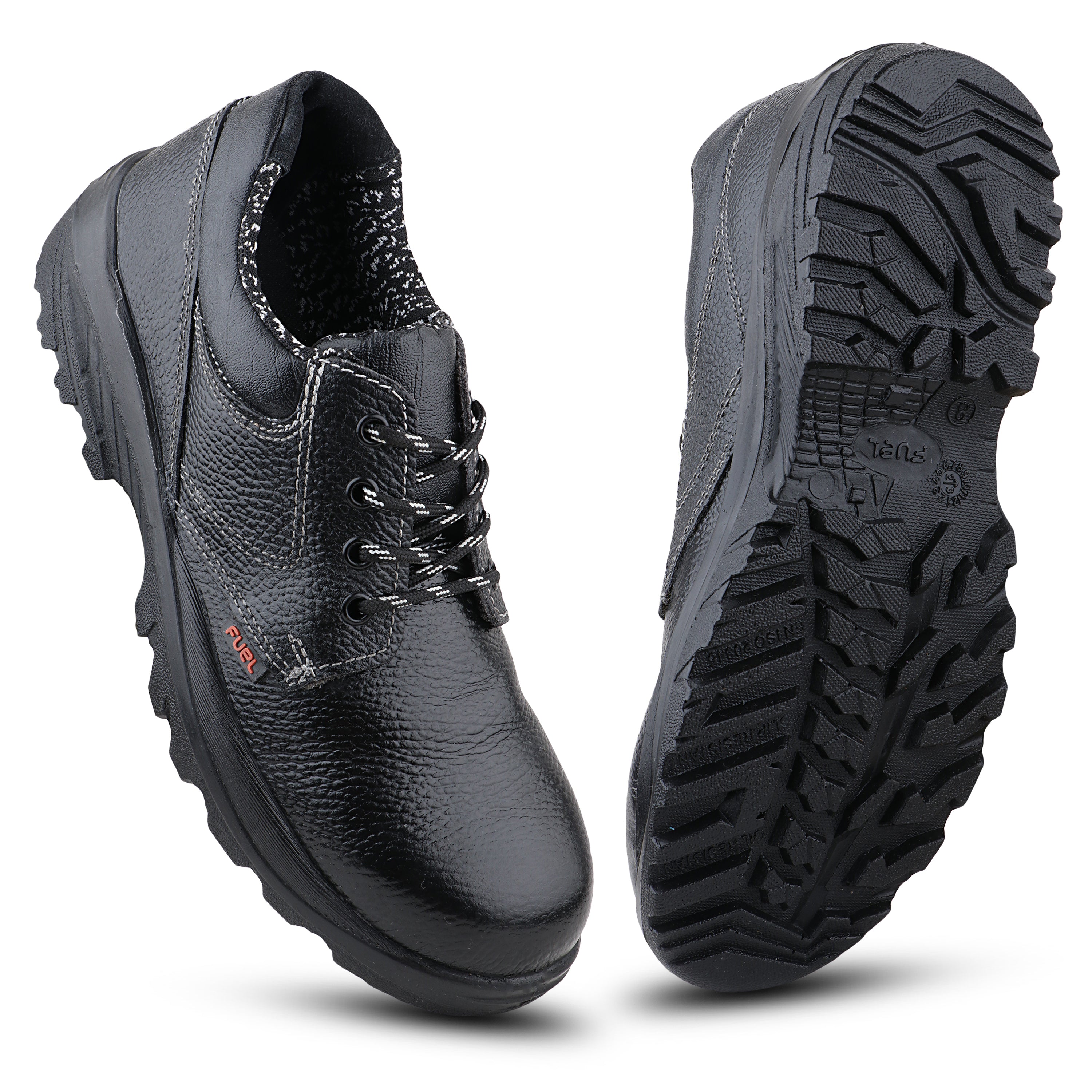 FUEL Squad DD Safety Shoes for Men Industrial PU Single Density Sole, 200J Steel Toe, Energy Absorption (Sizes -6UK - 11UK/India) (Copy)