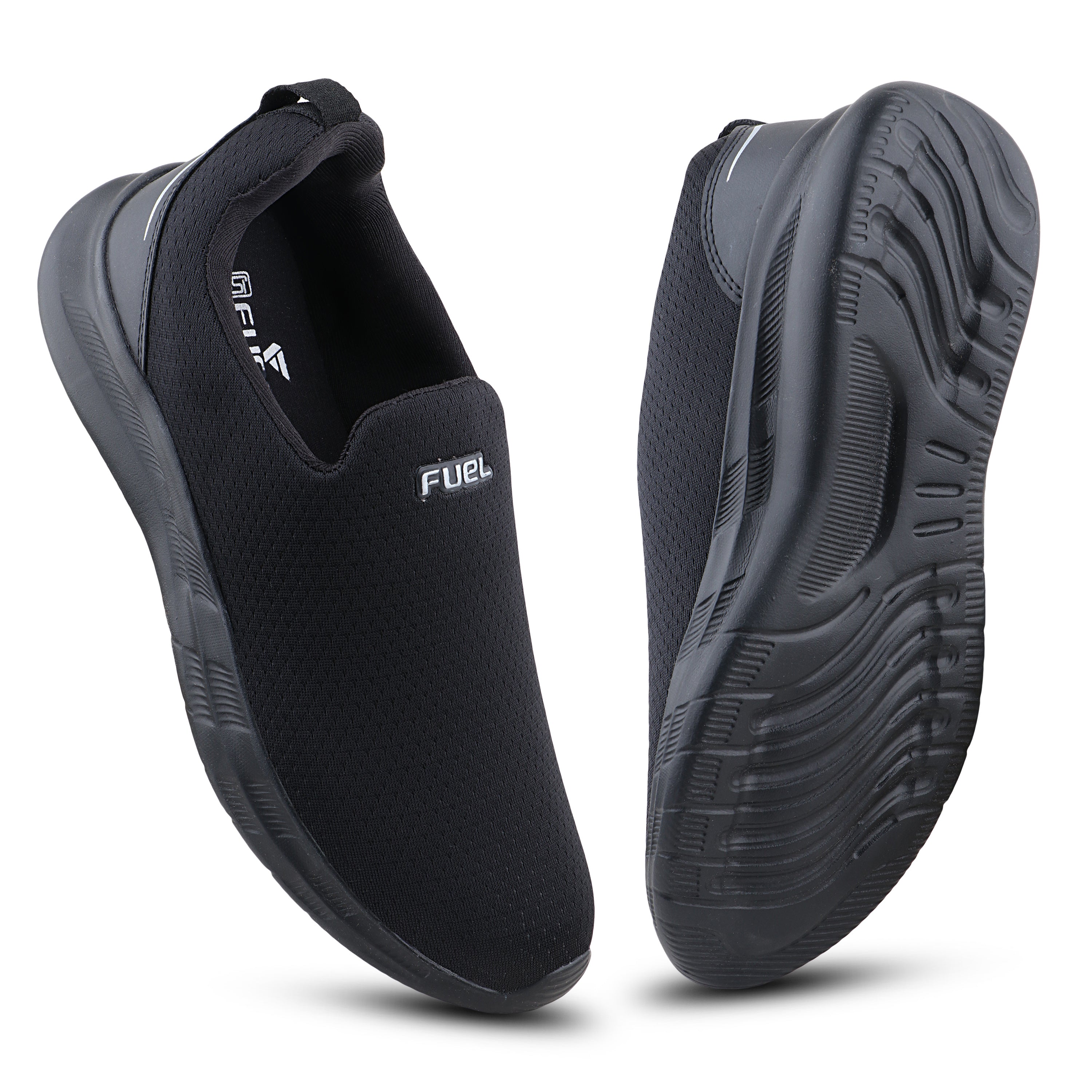 FUEL Wonder Breathable Running Shoes for Men – Ultra Comfort Fit (Black)