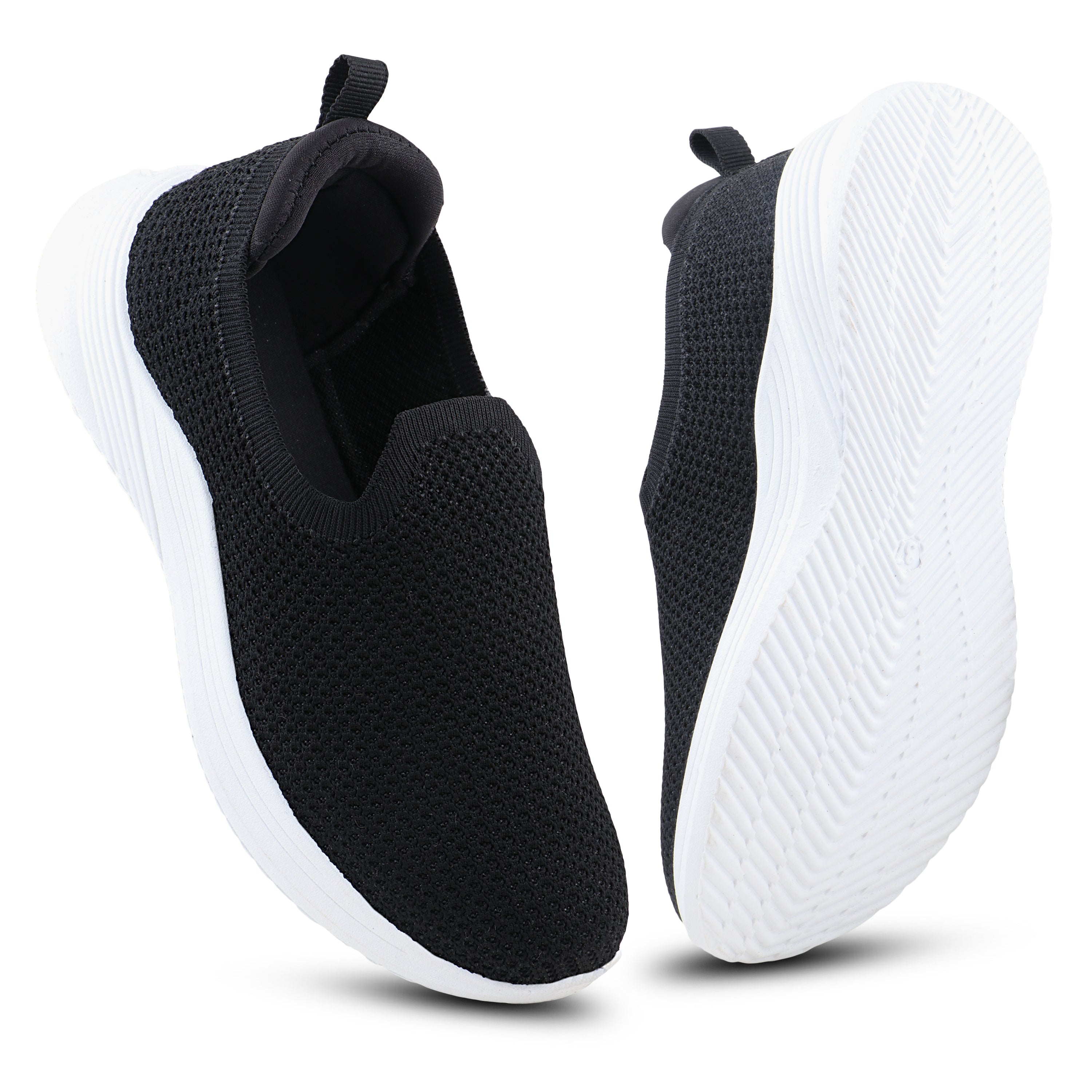 FUEL Naysa-02 Comfortable Daily Wear Shoes for Women – Mesh Top with PVC Grip Sole