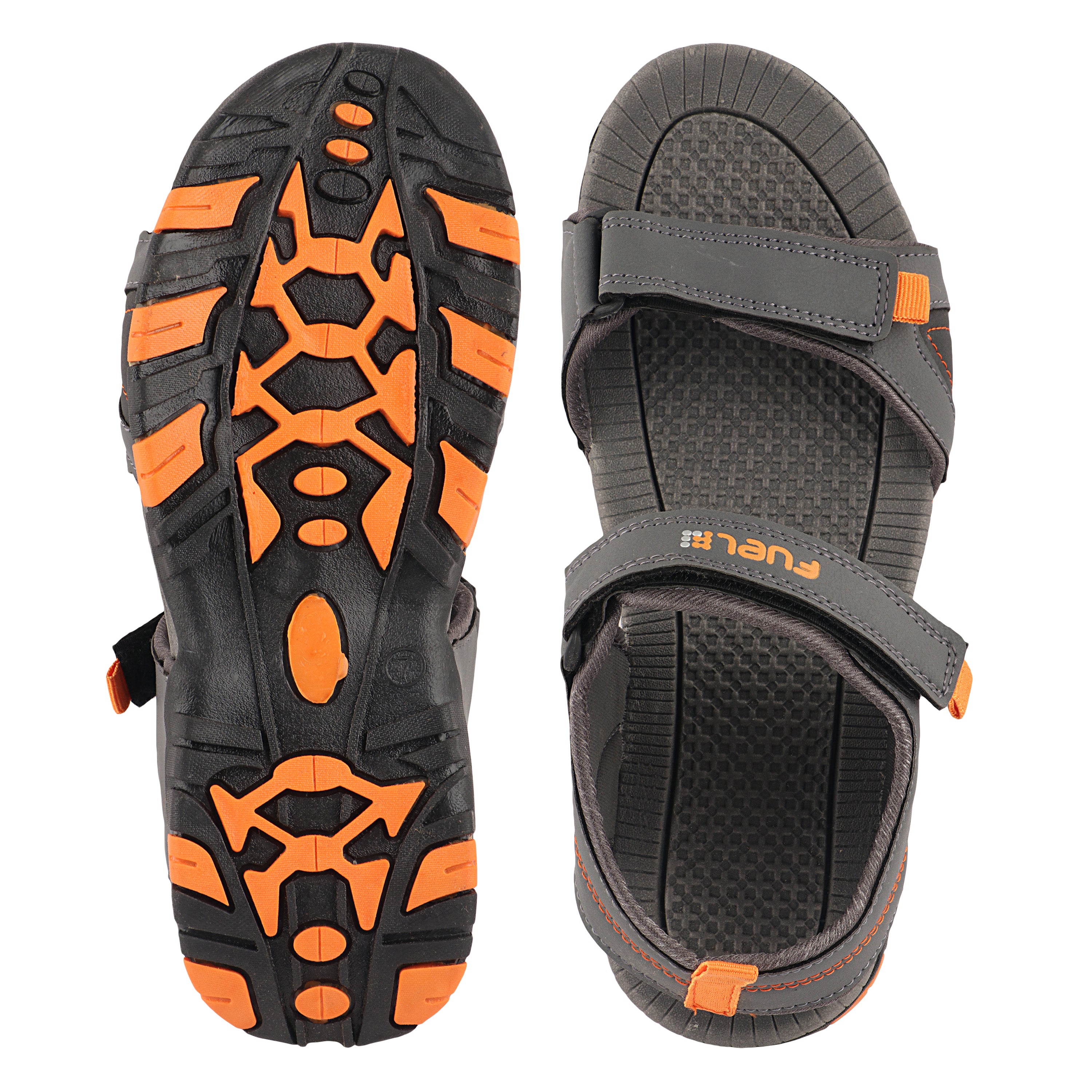 Fuel Austin-03 Sandals For Men's (Grey-orange)