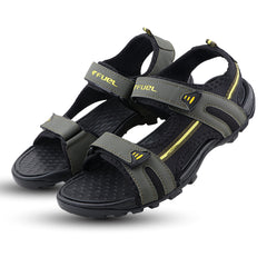 FUEL Punch-04 Trendy & Comfortable with Soft Cushioned Insole Sports Sandals for Men (Olive)