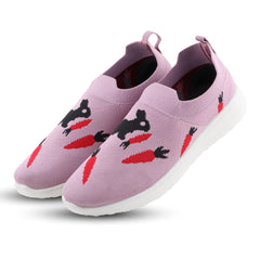 FUEL Wanda-01 Lightweight & Stylish Slip-On Casual Shoes for Women (Pink)