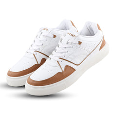 FUEL TED Trendy Lace-Up Sneakers for Men with Non-Slip Sole (Yellow)