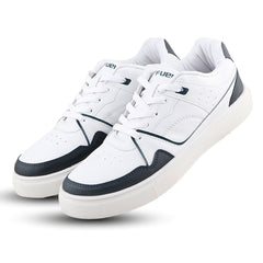 FUEL TED Trendy Lace-Up Sneakers for Men with Non-Slip Sole (Blue)