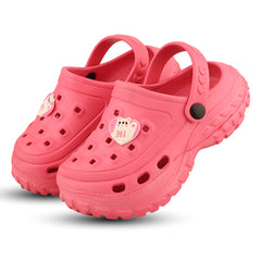 FUEL Poddle Cute & Lightweight EVA Slip-On Clogs for Kids (Pink)