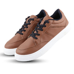 FUEL Sneaks-02 Lightweight Breathable Casual Men's Sneakers for Outdoor Activities (Brown)