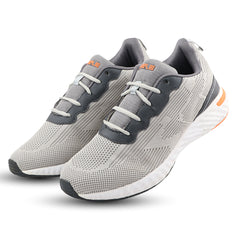 FUEL Rockstar Lightweight Lace-Up & Anti-Skid Men Sports Shoes for Running, Walking, Gym & Casual Wear (Grey)