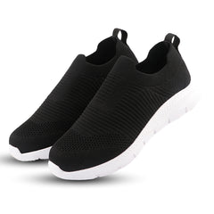FUEL James-01 Soft Cushioned Footbed and Breathable Knitted Fabric with EVA Sole for Boys (Black)