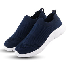 FUEL James-01 Soft Cushioned Footbed and Breathable Knitted Fabric with EVA Sole for Boys (Navy)