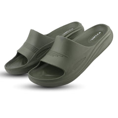 FUEL Cloud Cushioned Footbed and Lightweight Slip-On Design with Anti-Slip Sole for Men's (Olive)