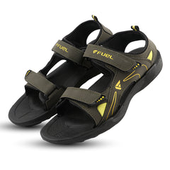 FUEL SA-04 Trendy Outdoor with Soft Comfort Footbed and Casual Slip-On Sandals for Men's (Yellow)