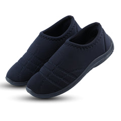 FUEL Comfort-05 Lightweight & Breathable Lycra Upper with Cushioned Footbed Casual Slip-On Shoes for Women's (Navy)
