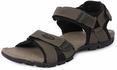 FUEL Jupiter Comfortable Sports Sandal for Men (Olive-Black)