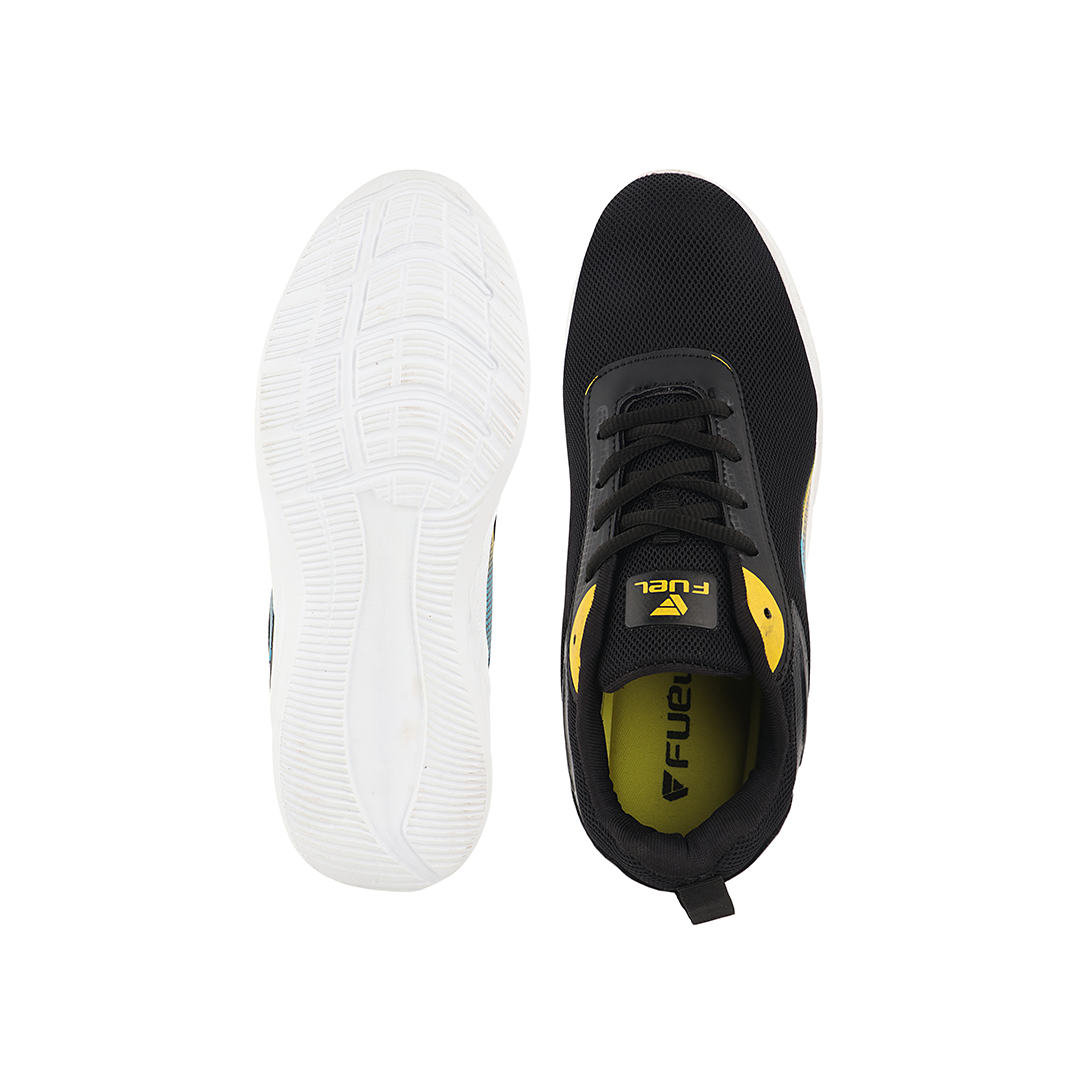 FUEL Rainbow Comfortable and light-weight Sports Shoes For Men (Black)