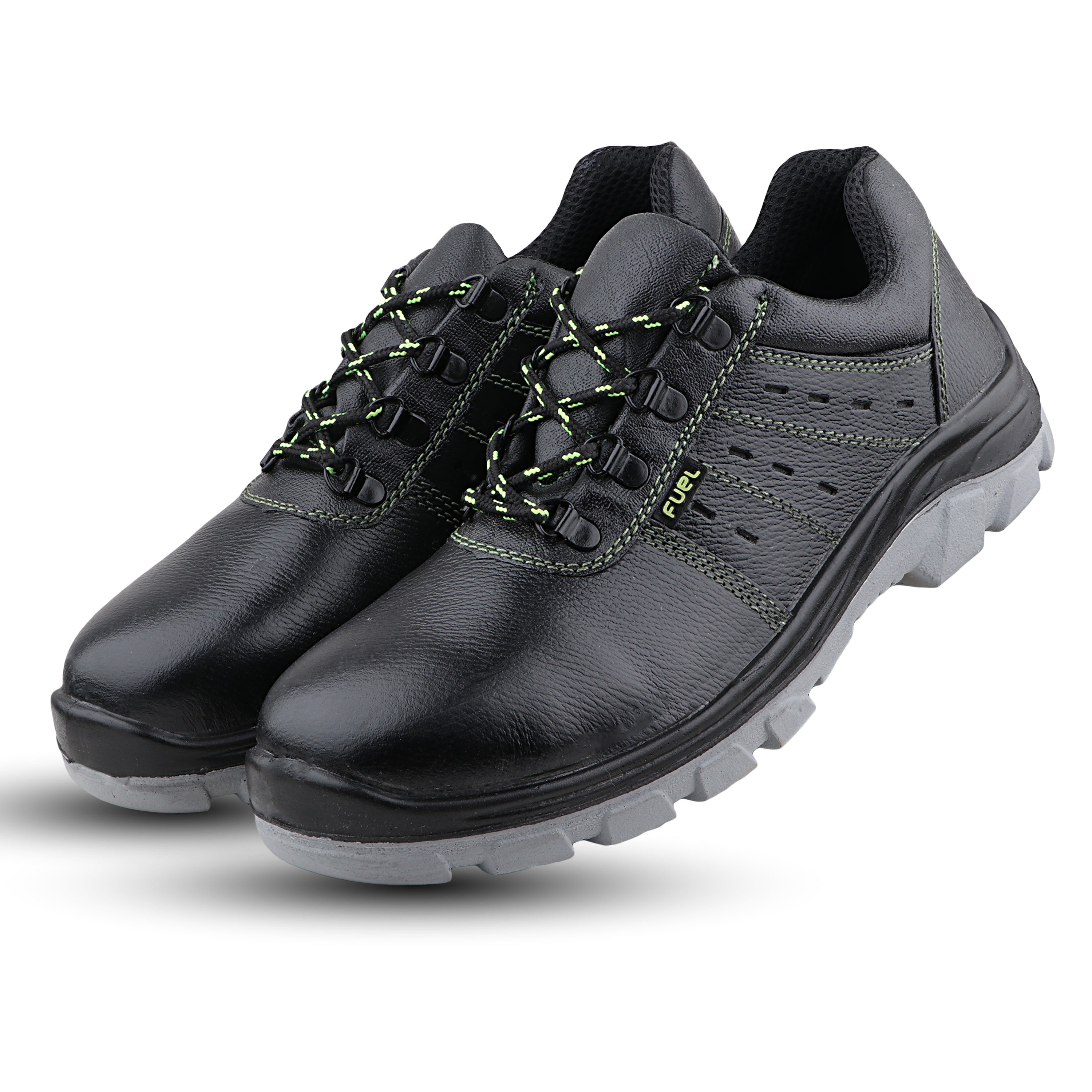 FUEL Imptus Safety Shoes for Men Industrial PU Single Density Sole, 200J Steel Toe, Energy Absorption (Sizes -6UK - 11UK/India)