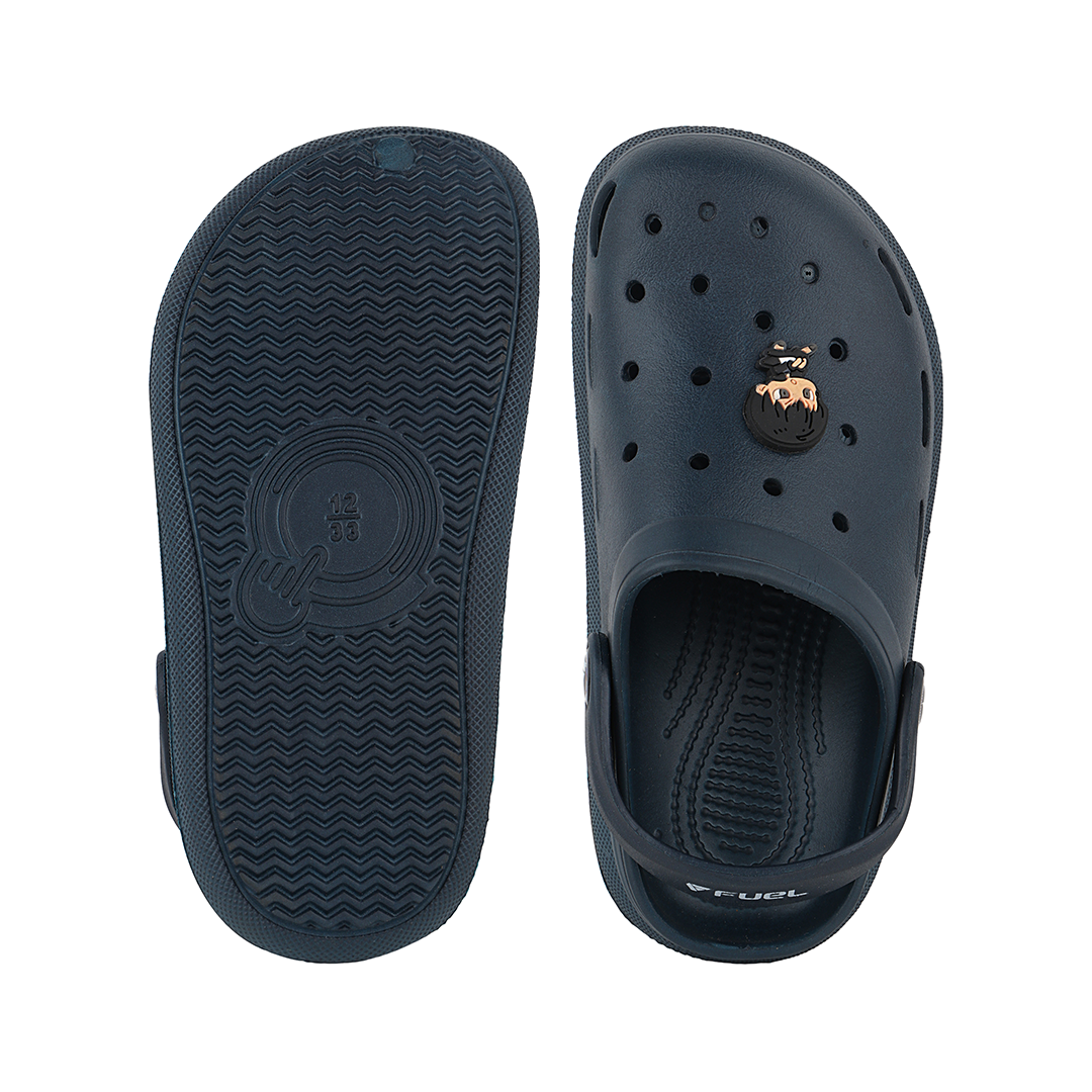 FUEL Hooper Clogs Slipper for 4-10 Years Boys/Girls (Navy)