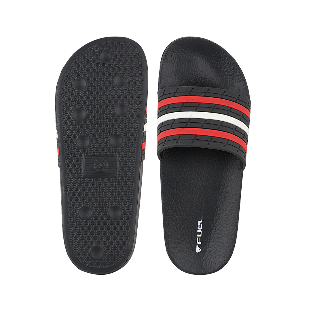 FUEL SLF-03 Kids Slippers (Red/Black)