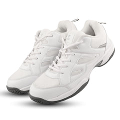 FUEL Snow Lightweight & Durable Lace-Up Sports Shoes for Men's (White)