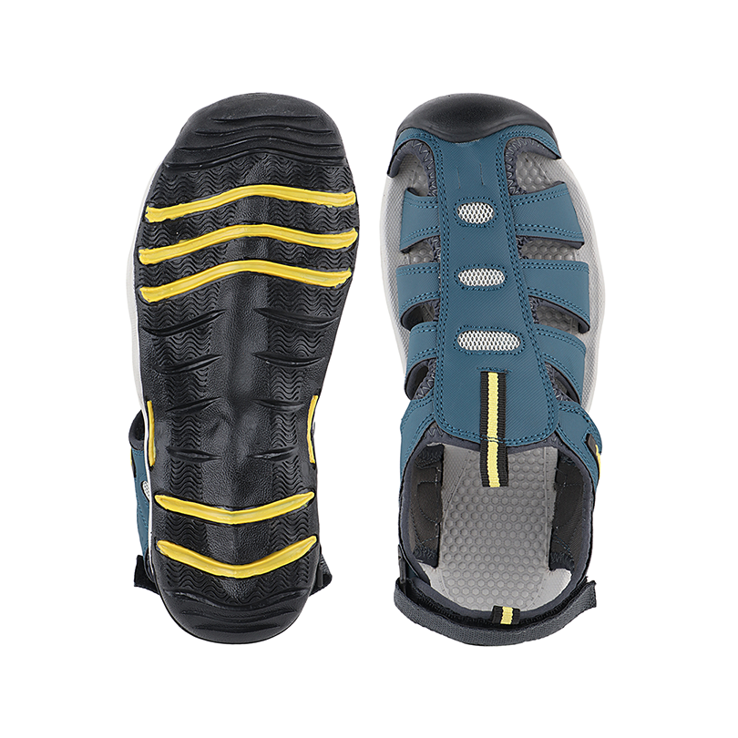 Fuel Soldier-11 Sandal For Men's (Navy/Yellow)