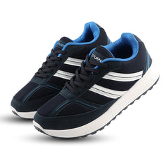 FUEL Frenzy Lightweight & Durable with Stylish Corduroy Cushioned Comfort Durable PVC Sole for Men's (Blue)