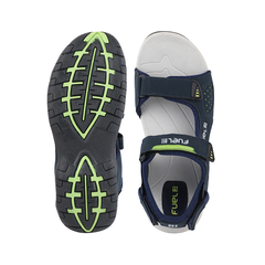 FUEL 2112-07 Tough Grip Sole Adjustable Velcro Sports Sandals (Navy)